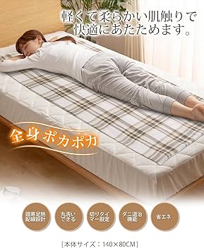 Amazon.co.jp : 電気毛布 電気掛け敷毛布 節電 4段階タイマー : ホーム